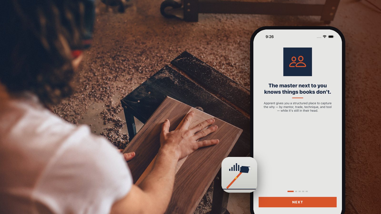 How Apprent turns a mentor's voice into a searchable trade note