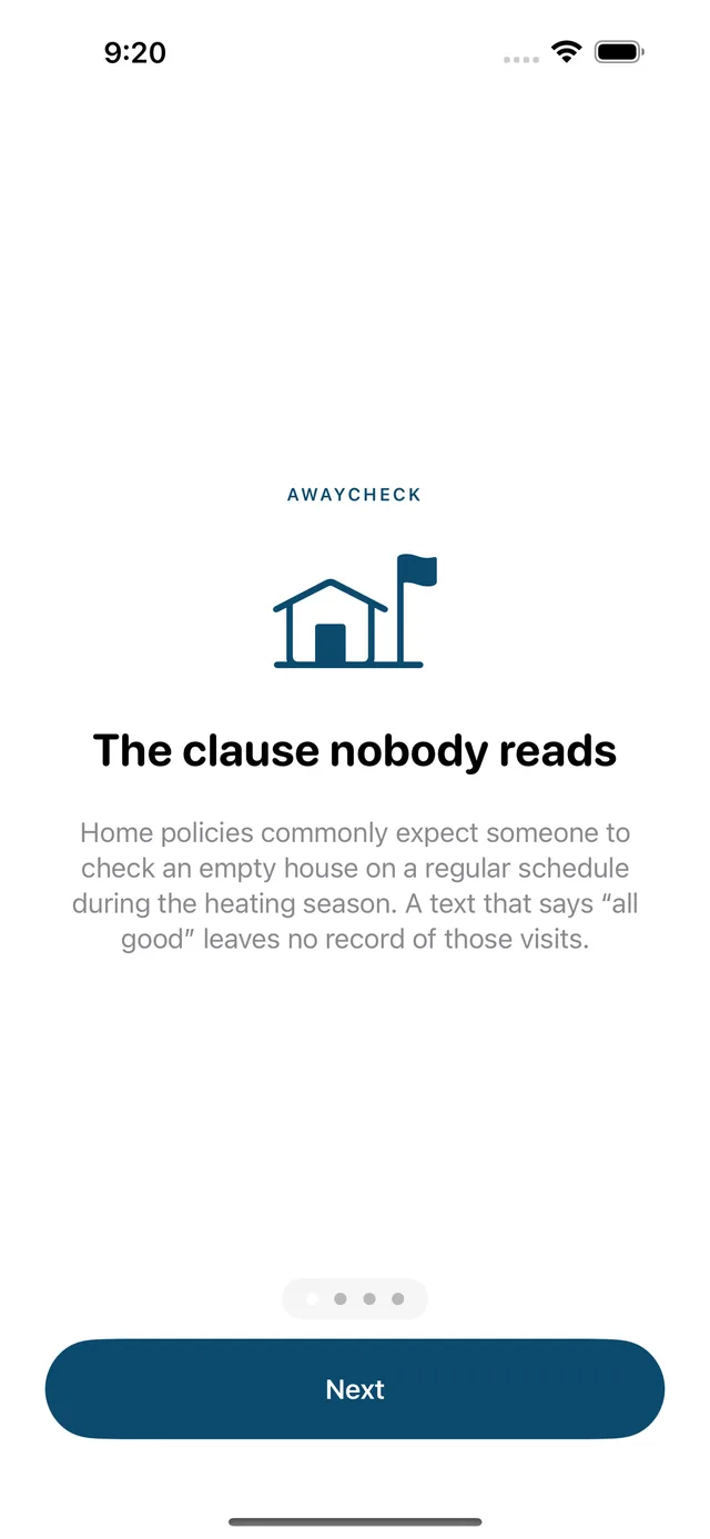 AwayCheck screenshot 1
