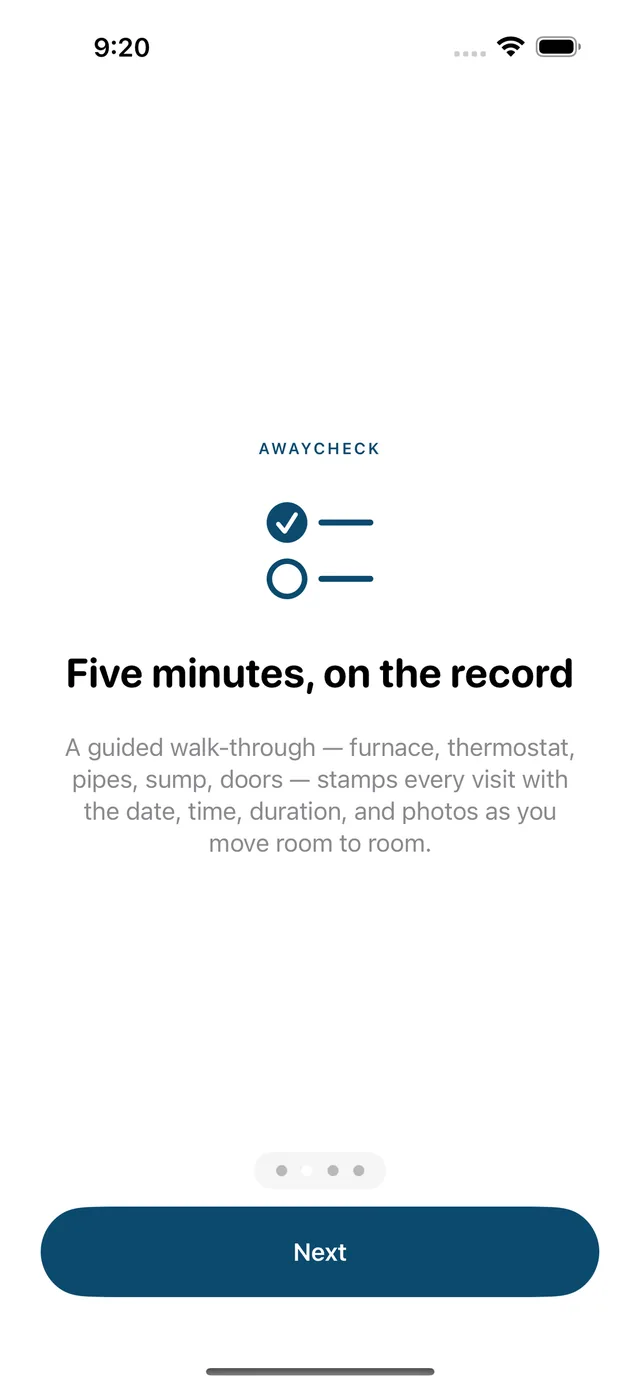 AwayCheck screenshot 2