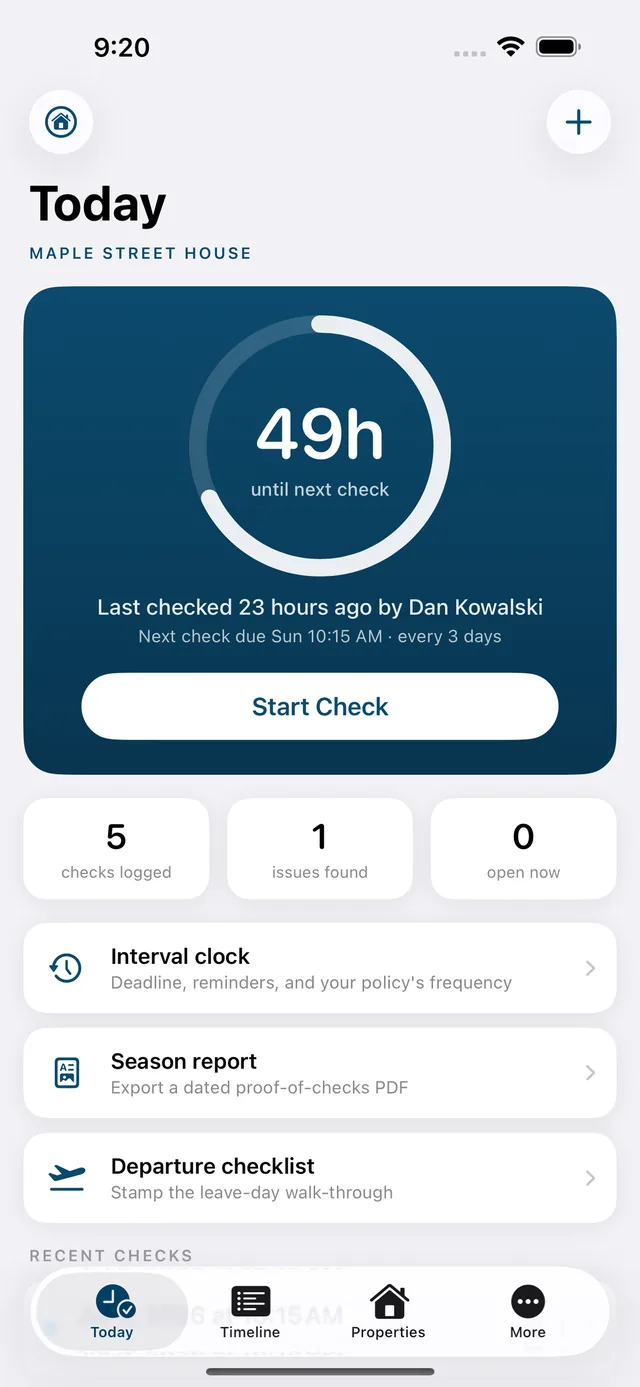 AwayCheck screenshot 3
