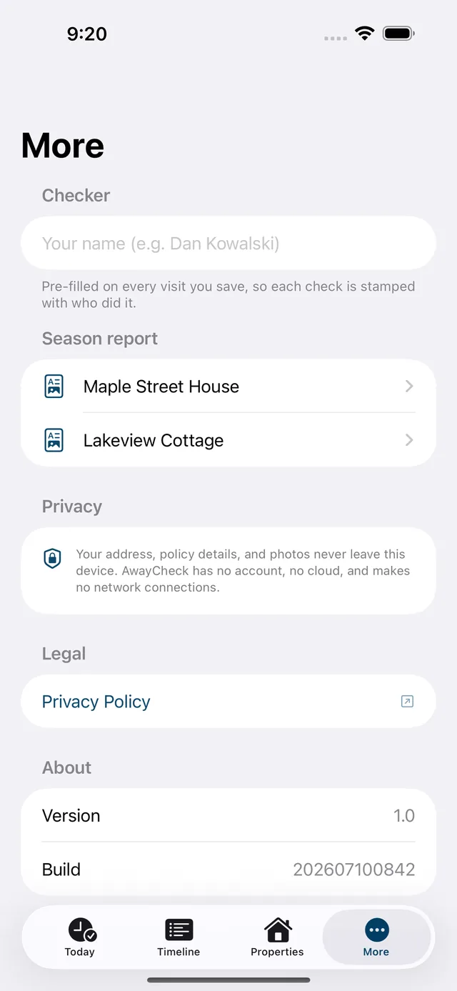 AwayCheck screenshot 7