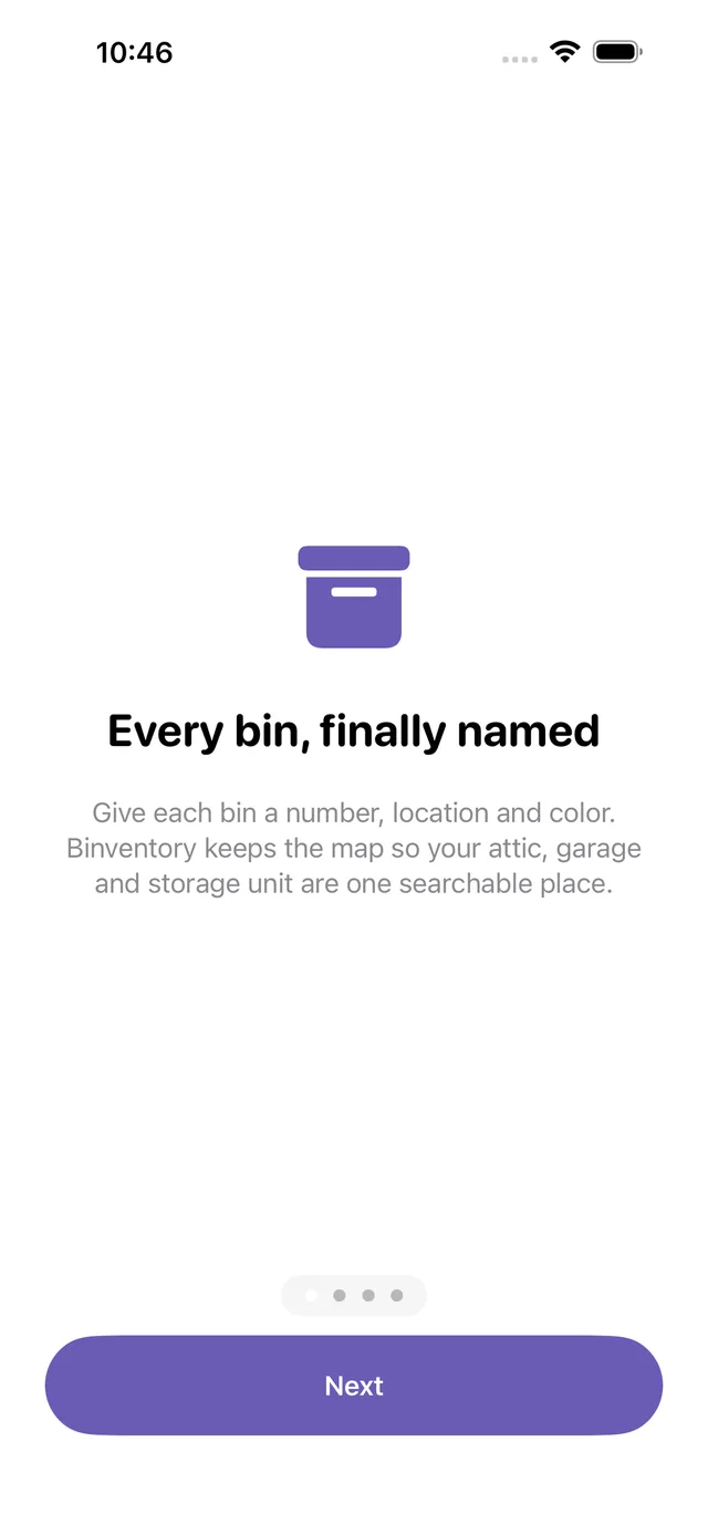 Binventory screenshot 1
