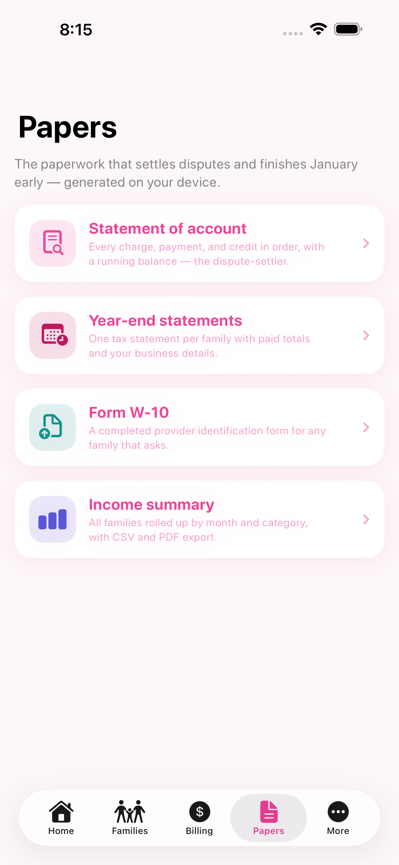 CareFee screenshot 7 of 8