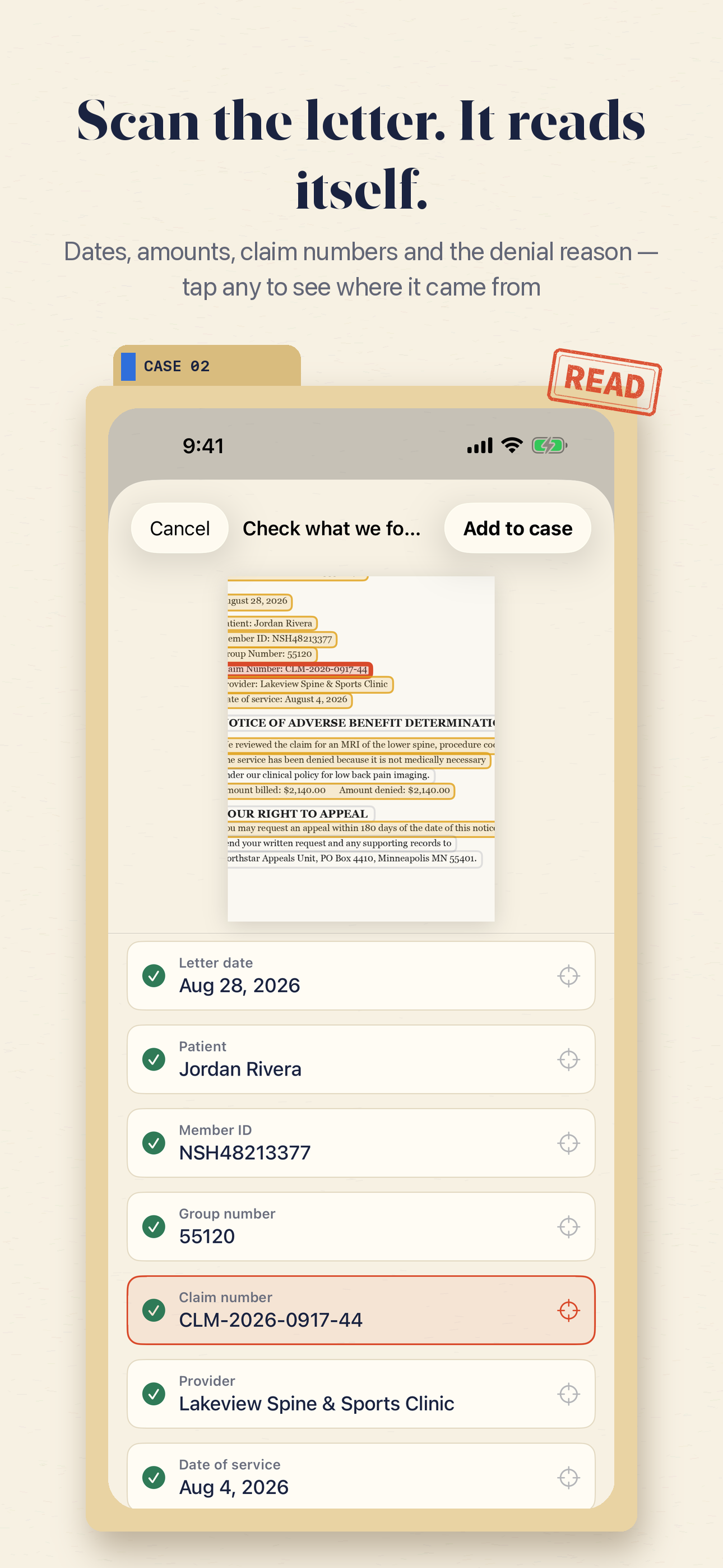 Casebook: Claims & Care screenshot 2 of 8
