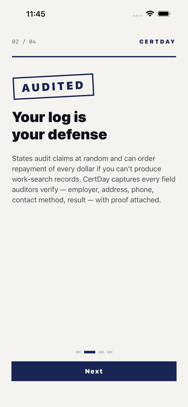 CertDay screenshot 2
