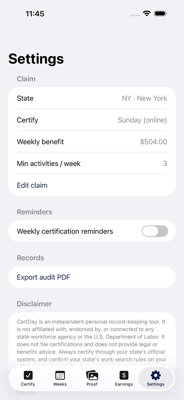 CertDay screenshot 8