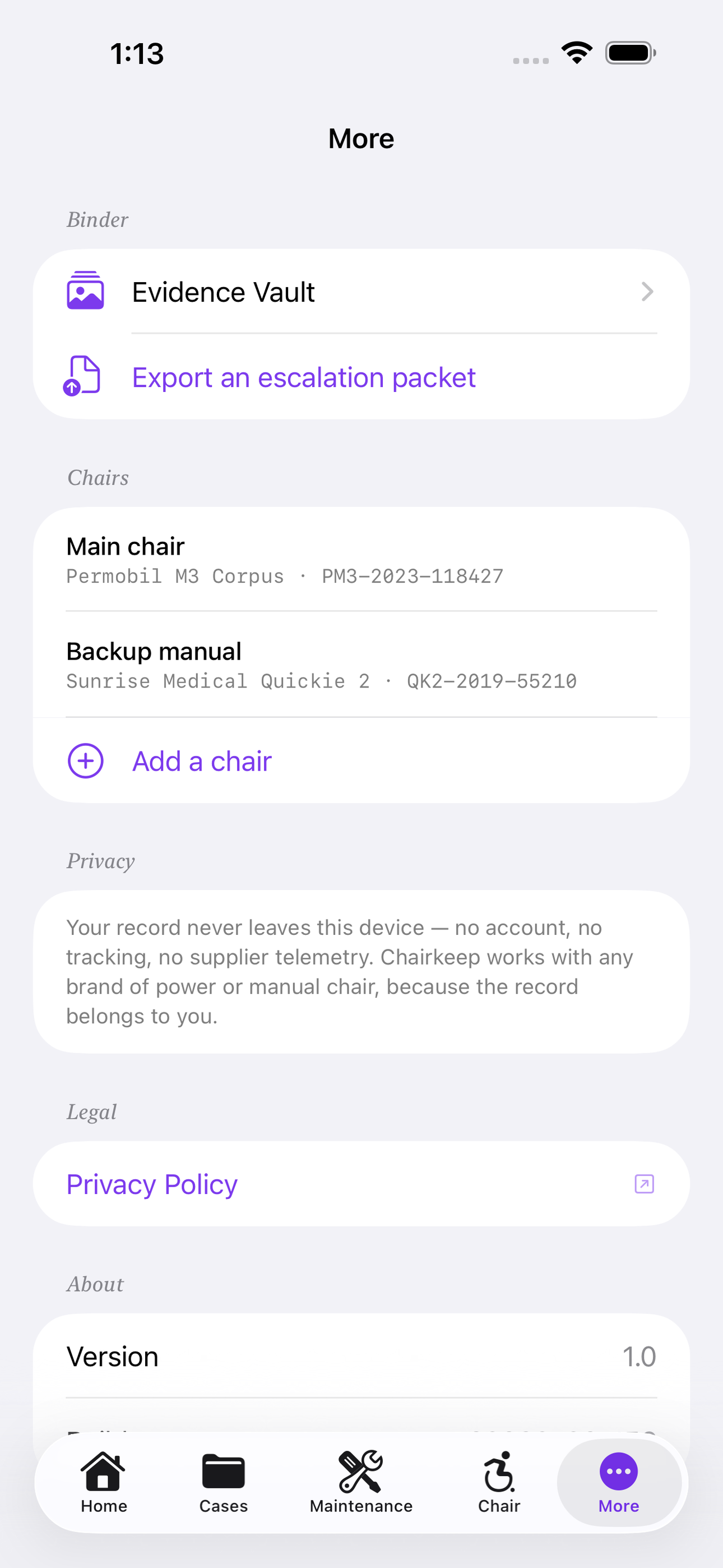 Chairkeep screenshot 8 of 8