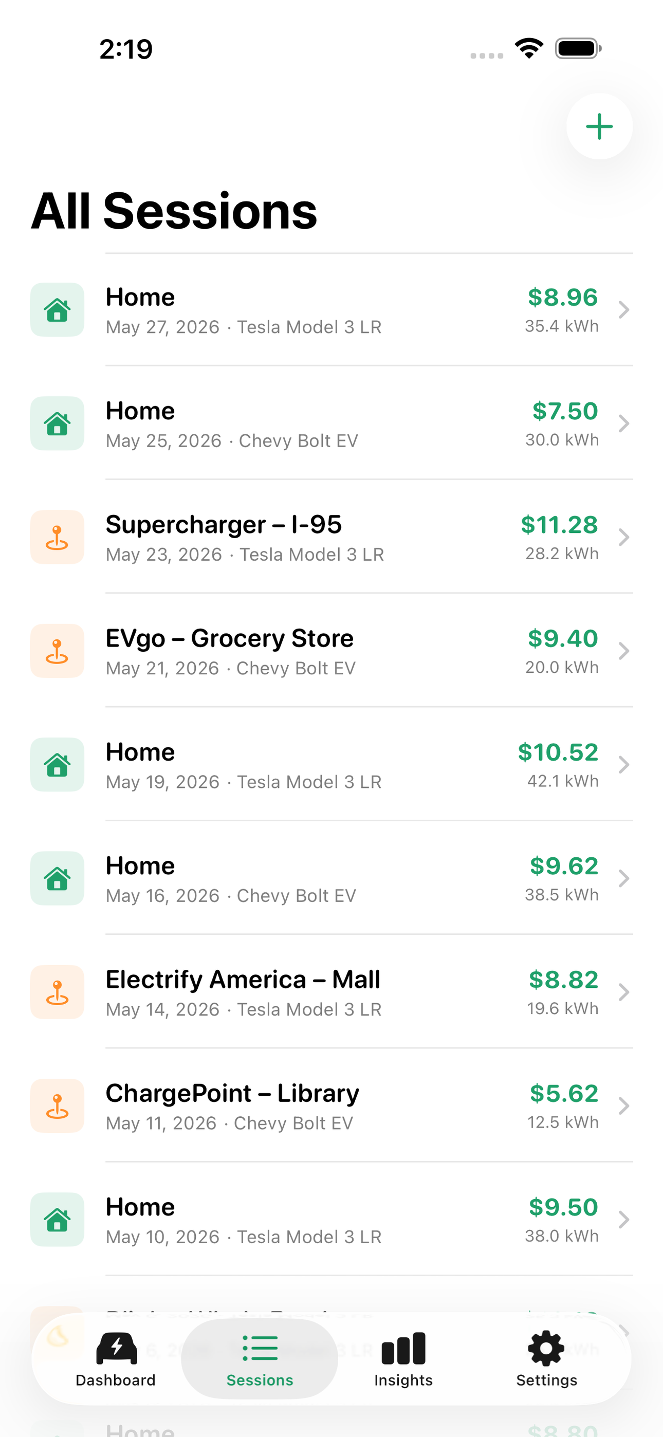 Chargebook screenshot 5 of 8