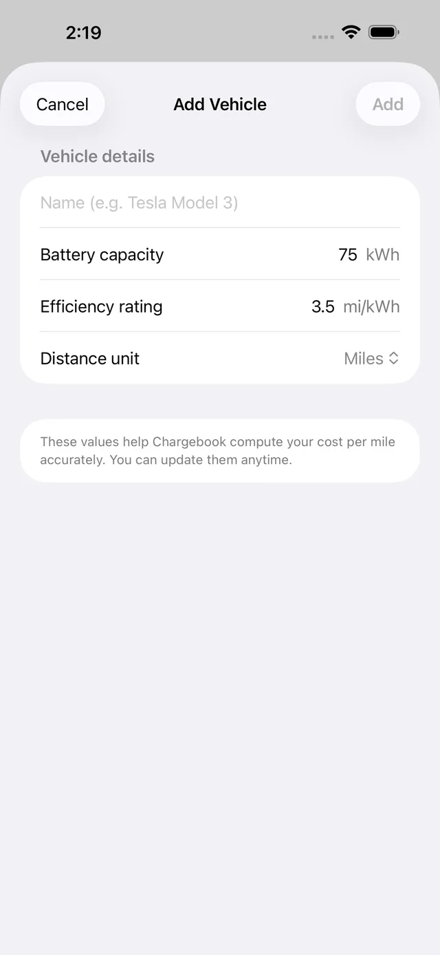 Chargebook screenshot 8