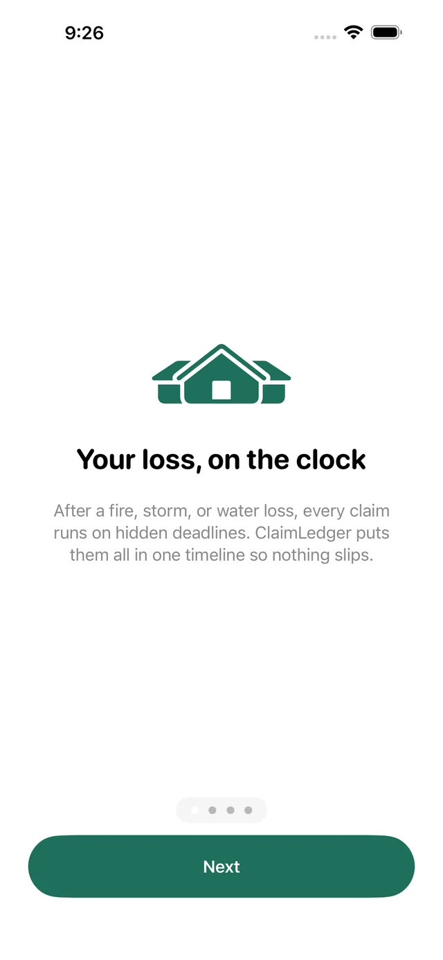 ClaimLedger screenshot 1