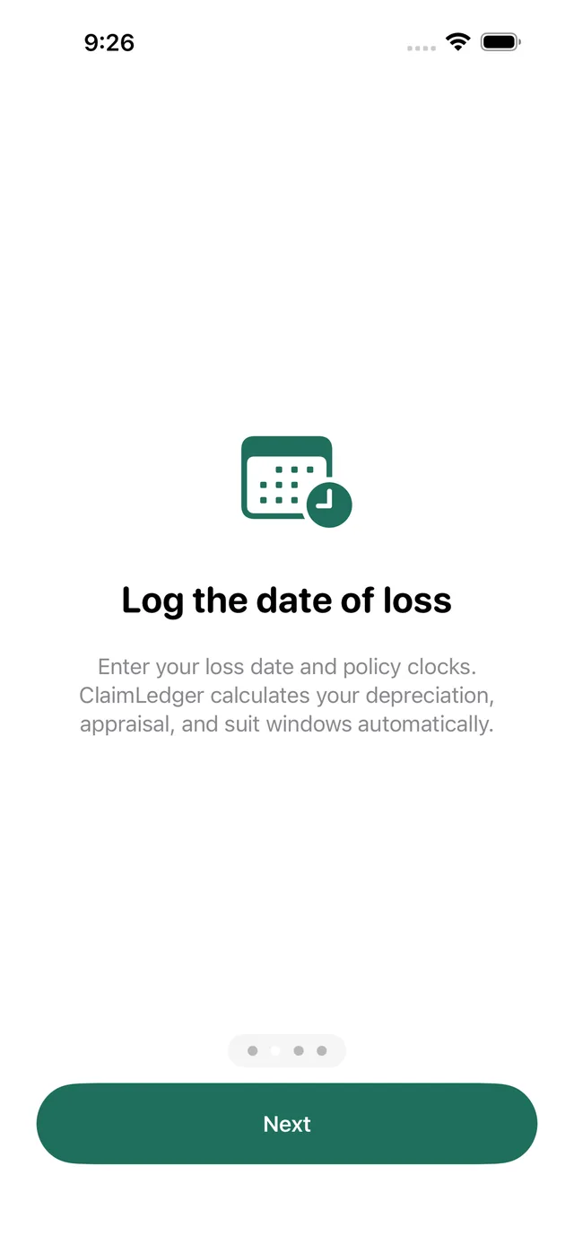ClaimLedger screenshot 2