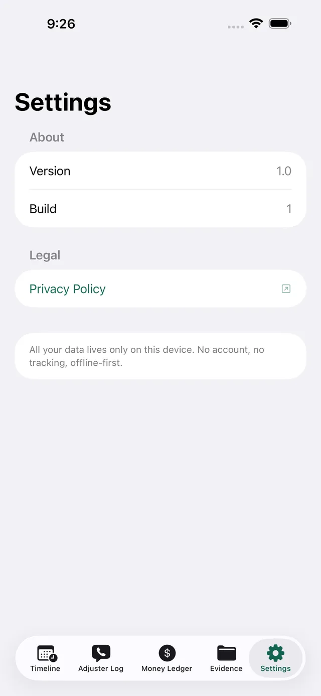 ClaimLedger screenshot 8