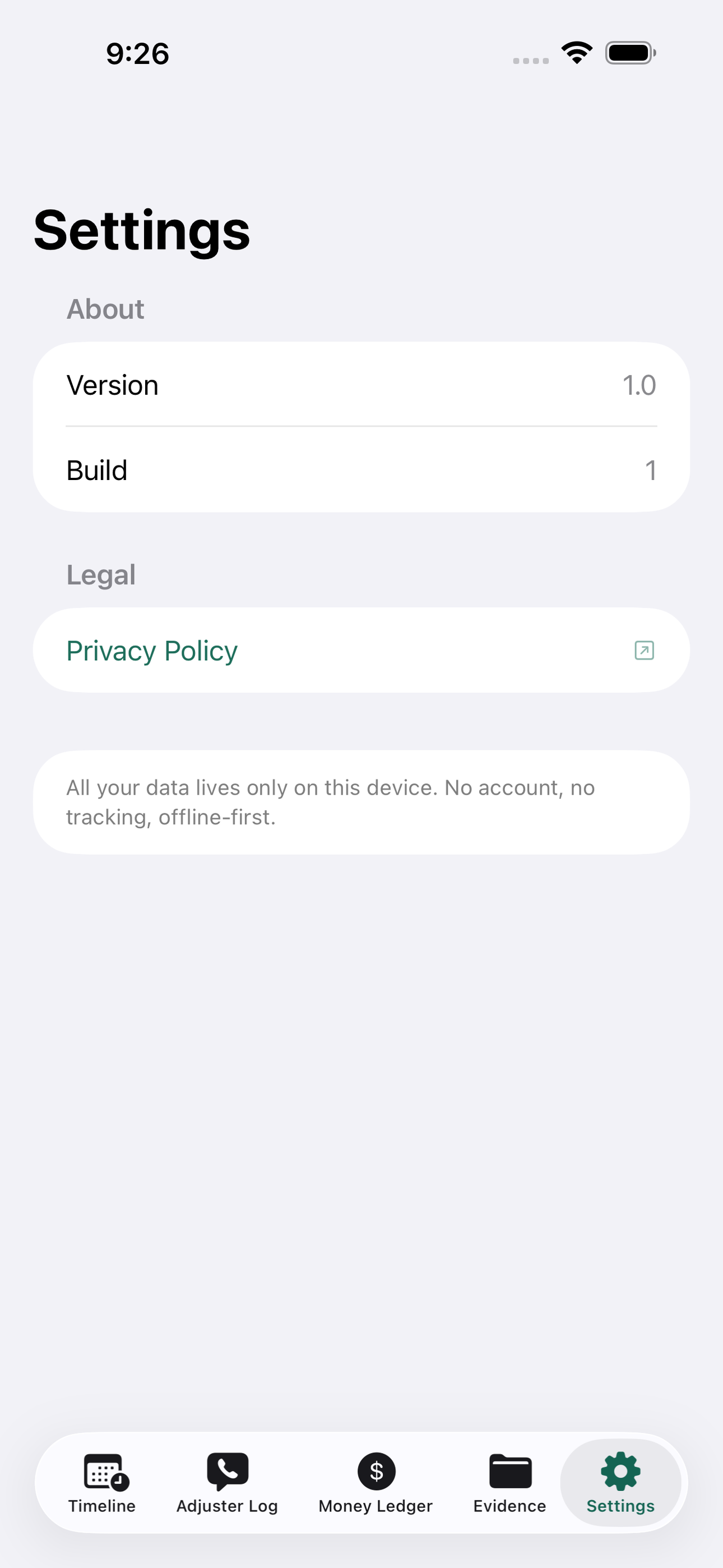 ClaimLedger screenshot 8 of 8