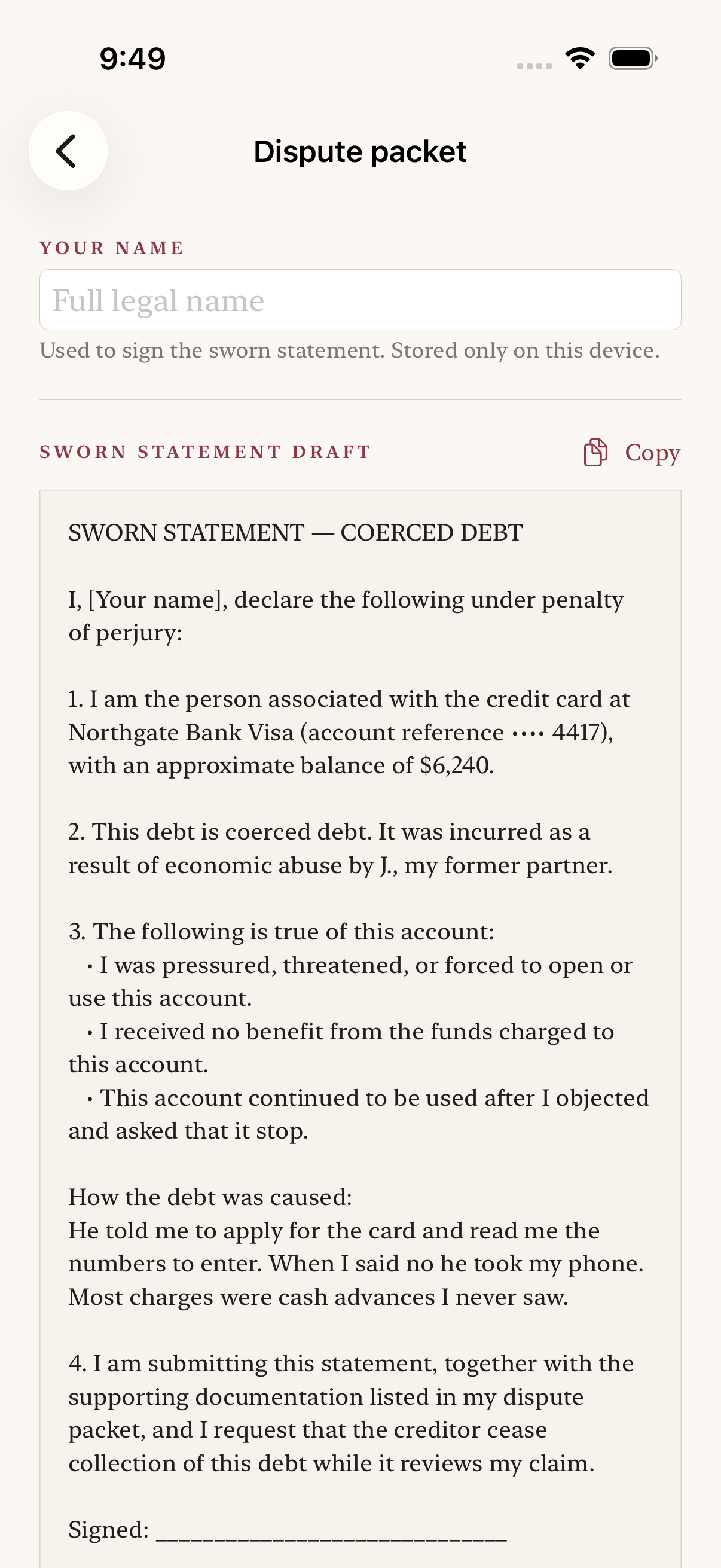 Coerced Ledger screenshot 6 of 8