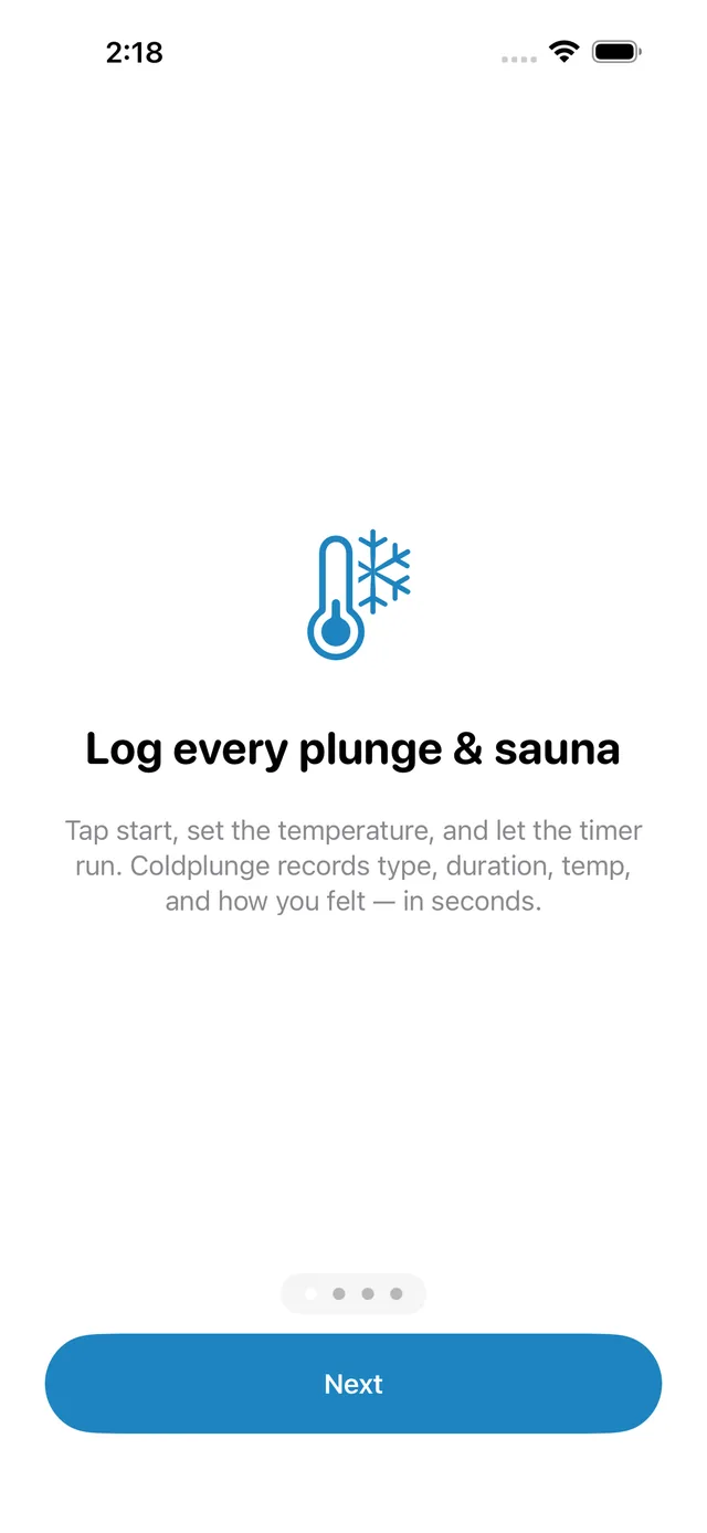 Coldplunge screenshot 1