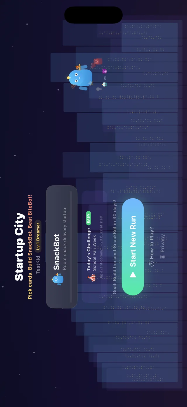 Startup City: SnackBot screenshot 1