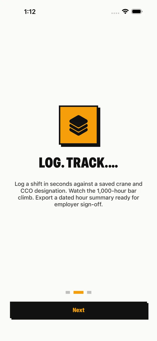 CraneLog screenshot 2