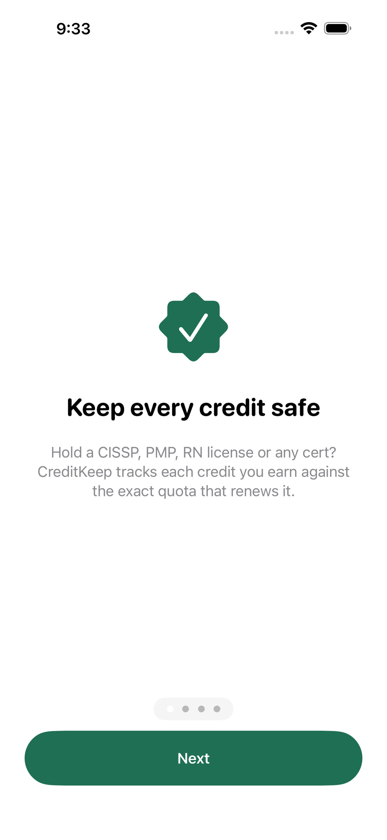 CreditKeep screenshot 1 of 8
