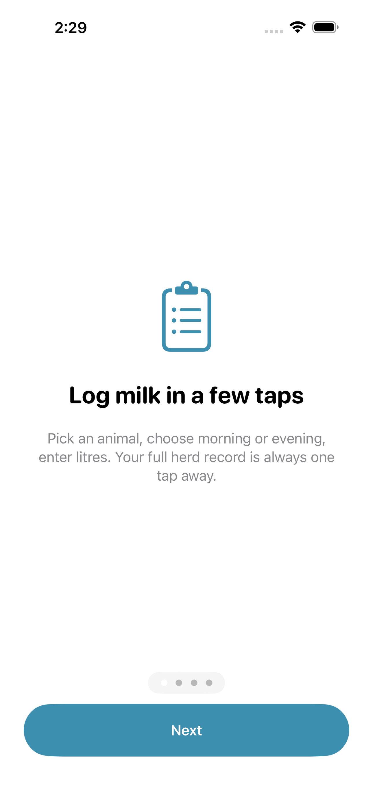 Dairylog screenshot 1 of 8