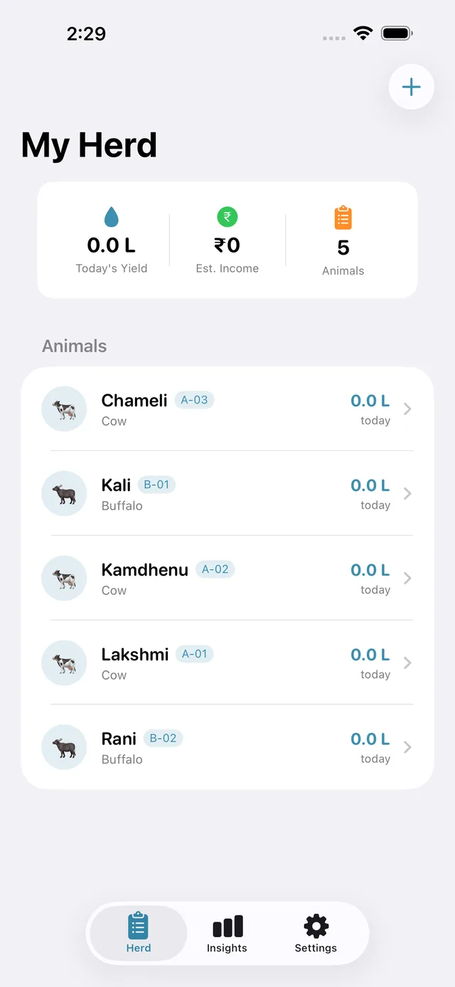 Dairylog screenshot 3