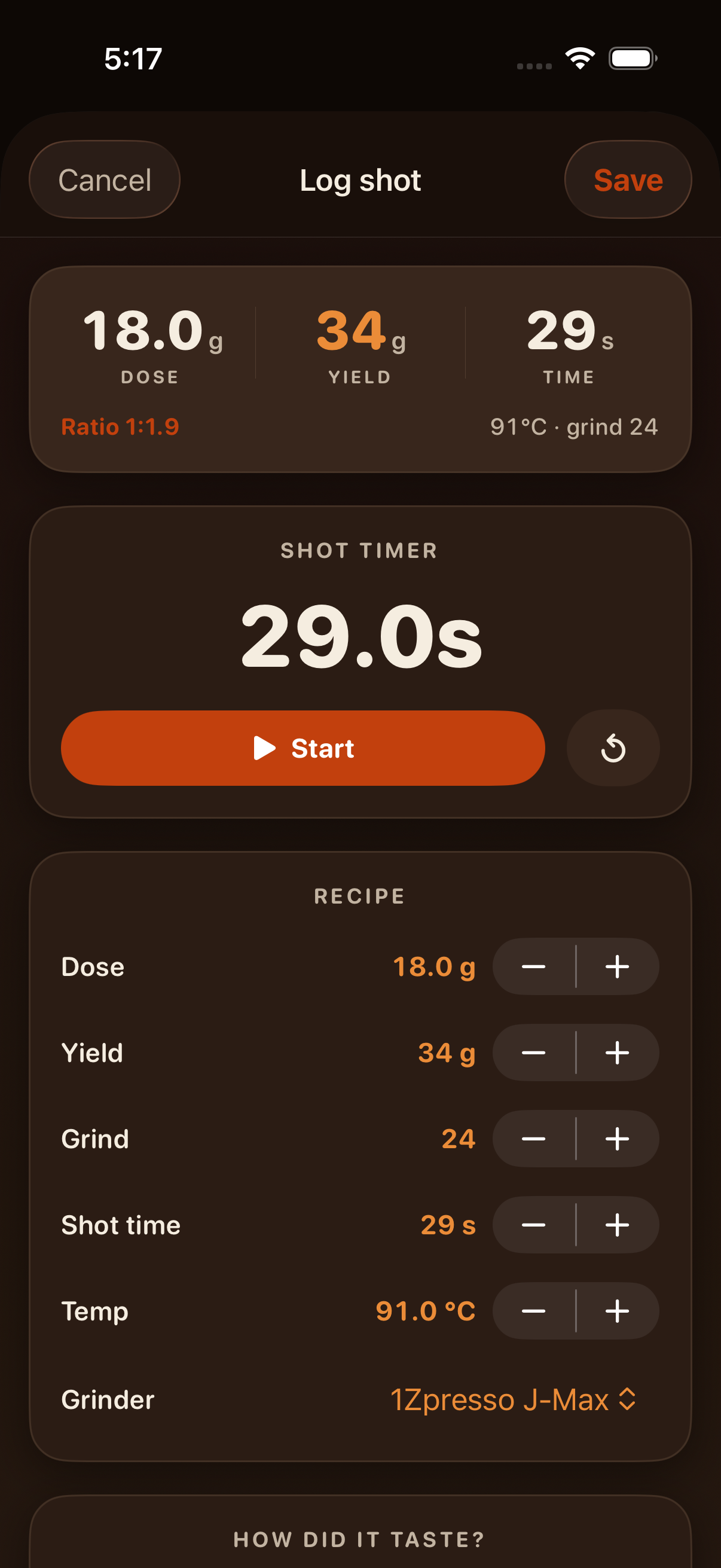 Dialin Espresso Journal screenshot 2 of 7