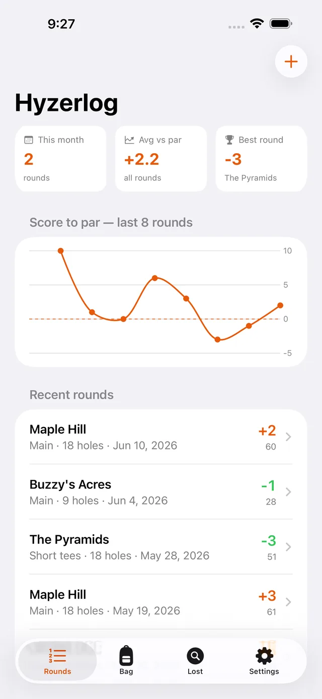 Hyzerlog screenshot 4