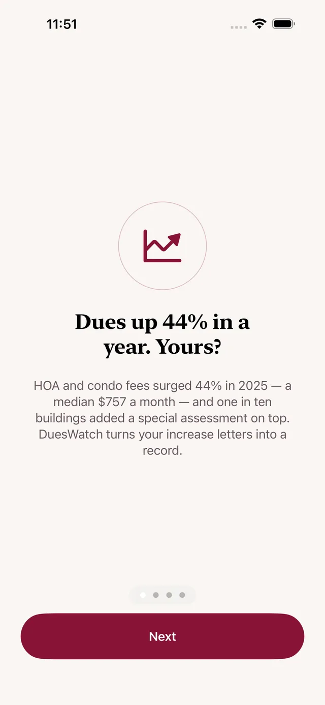 DuesWatch screenshot 1