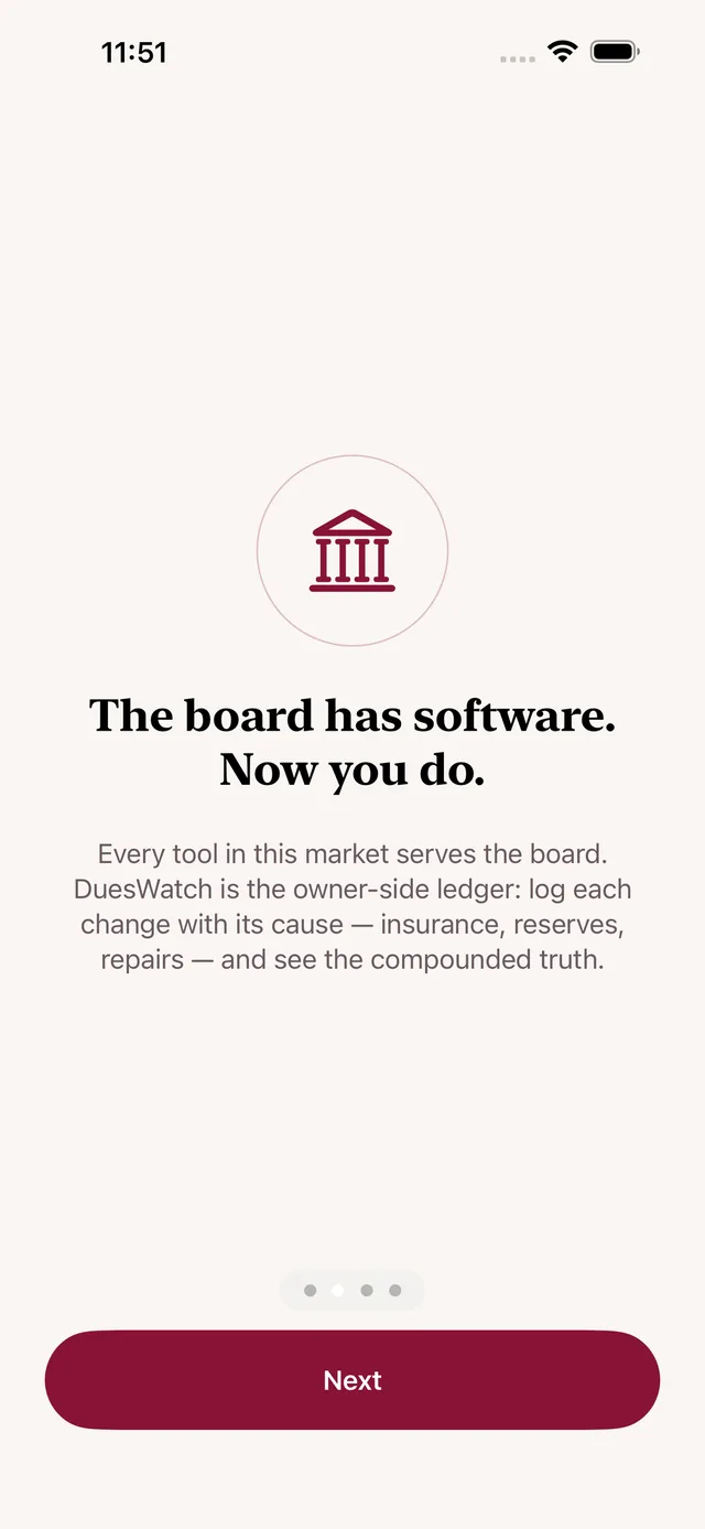 DuesWatch screenshot 2
