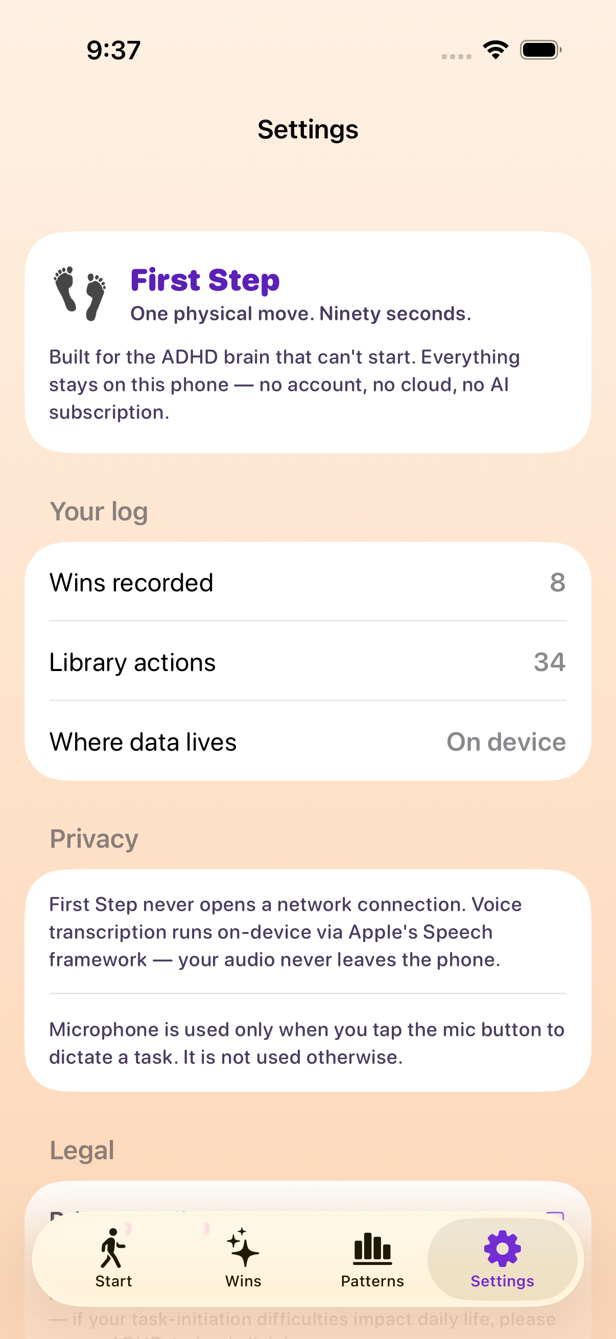 First Step screenshot 2 of 7