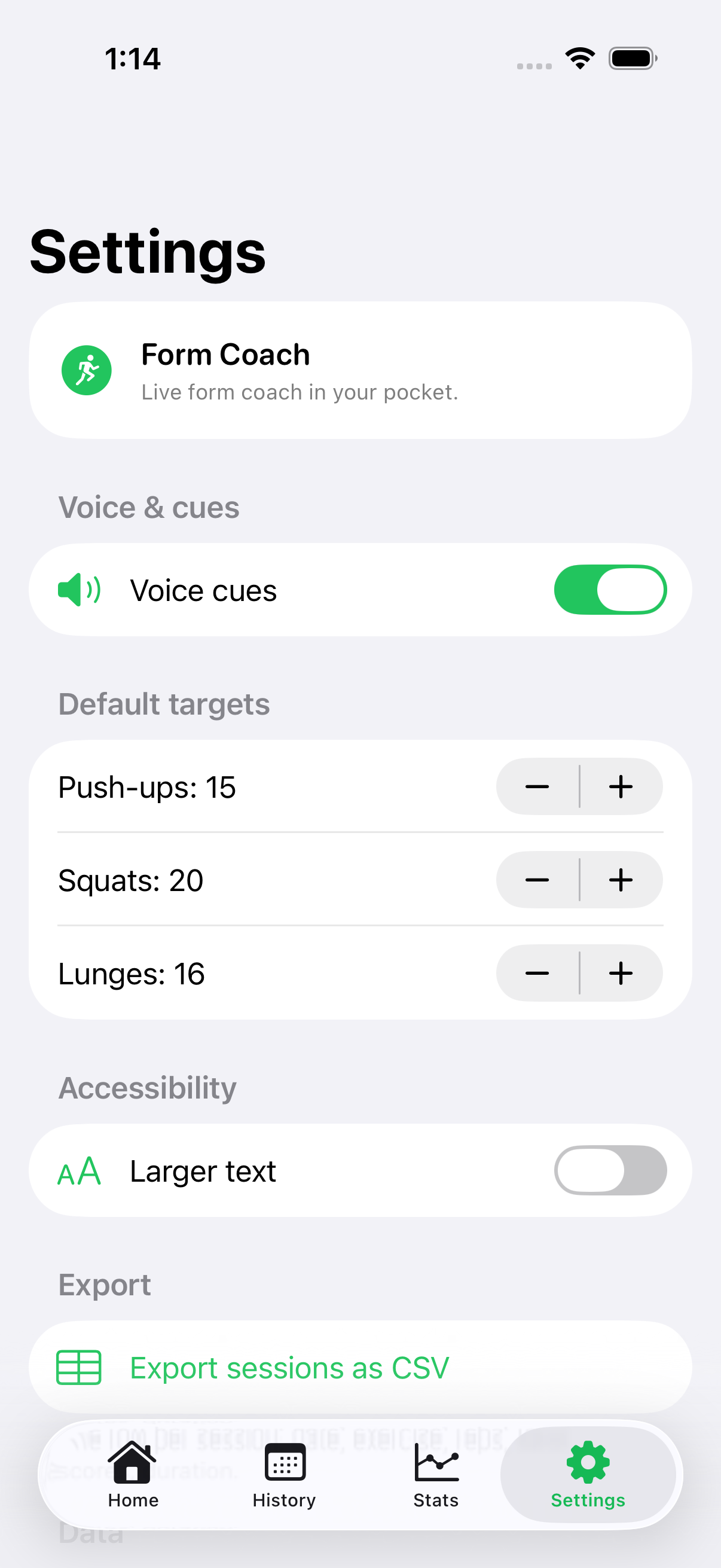 Form Coach screenshot 8 of 8
