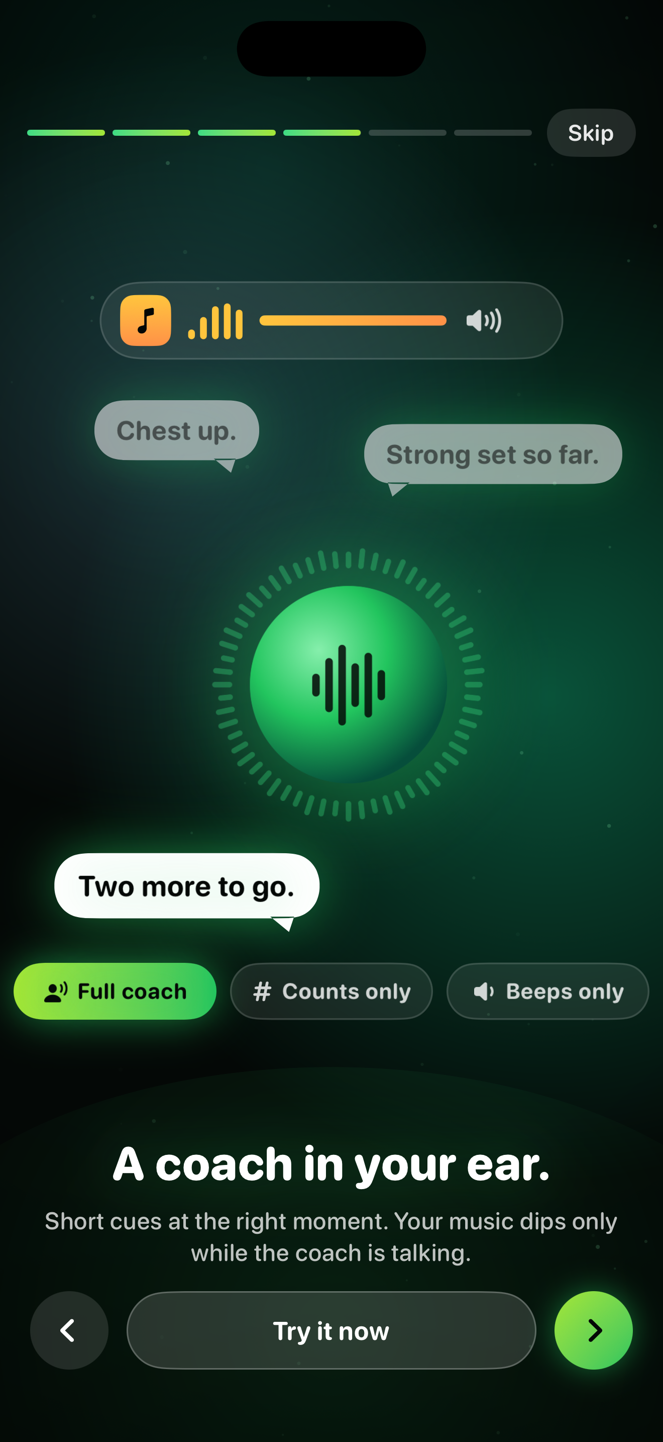 A coach in your ear.