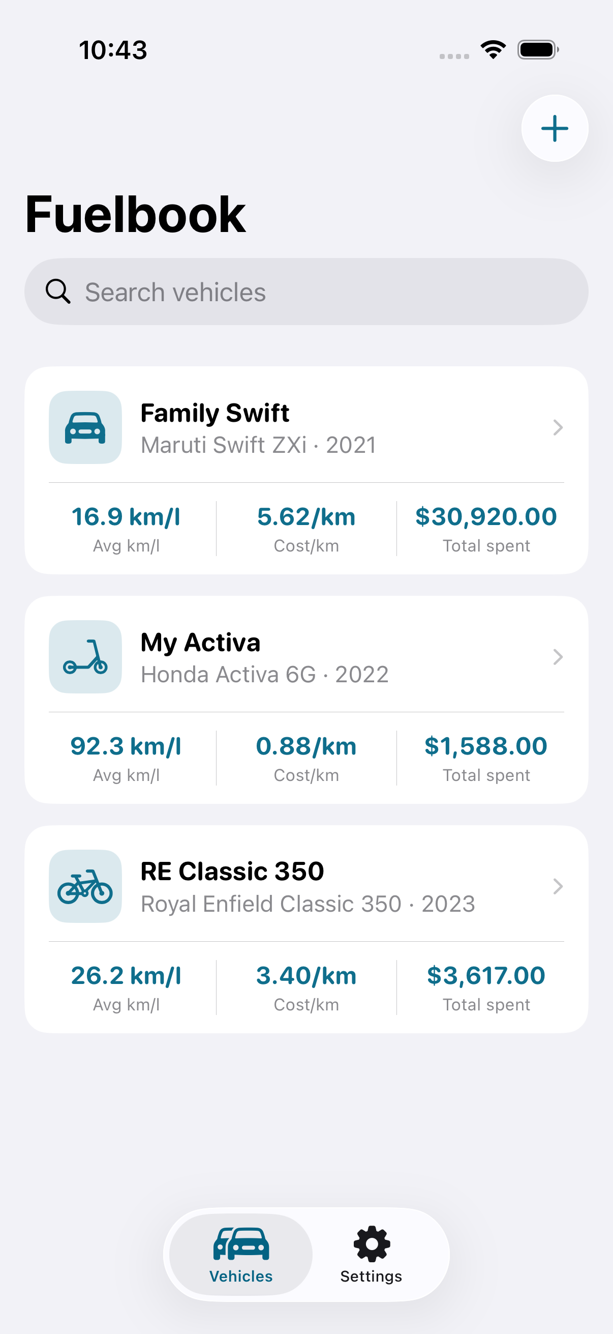 Fuelbook screenshot 1 of 6