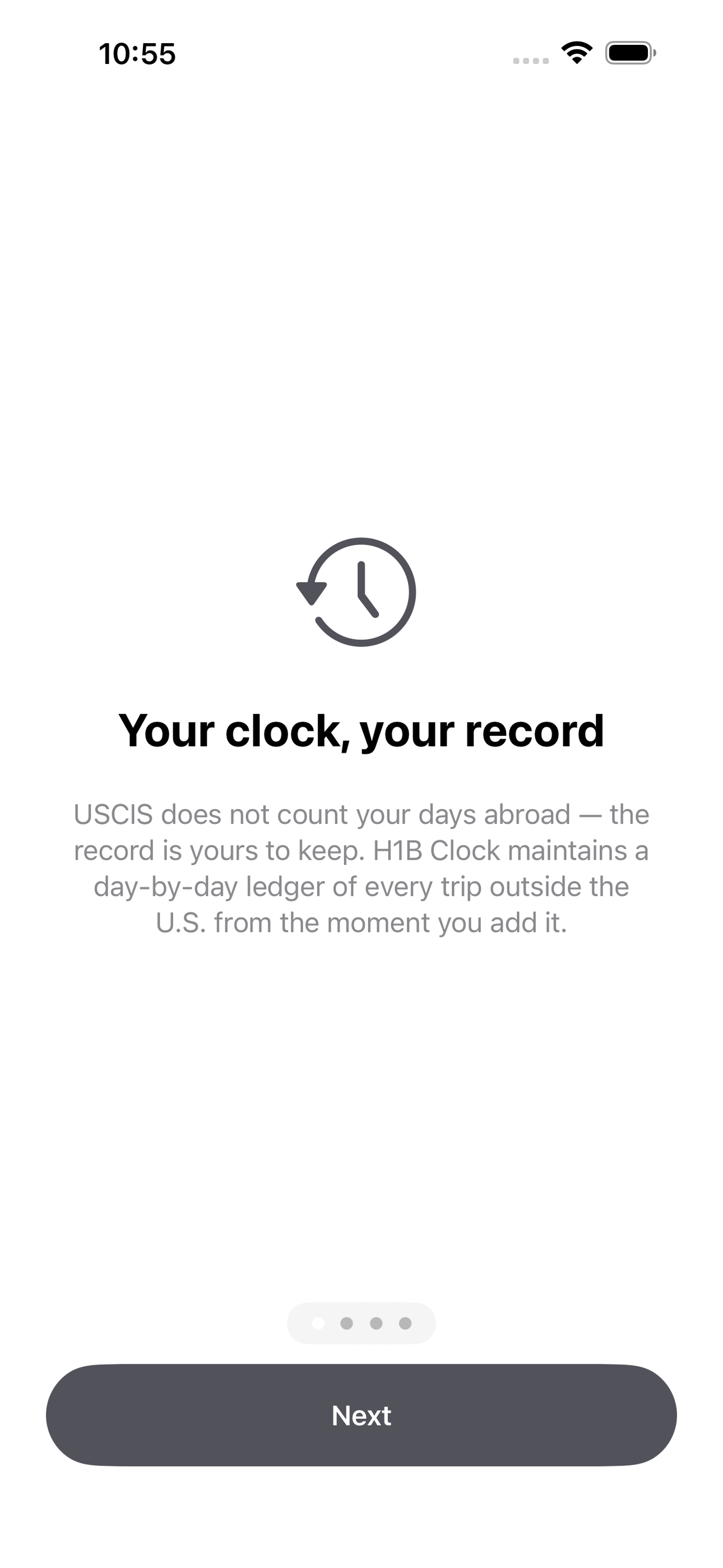 H1B Clock screenshot 1 of 8