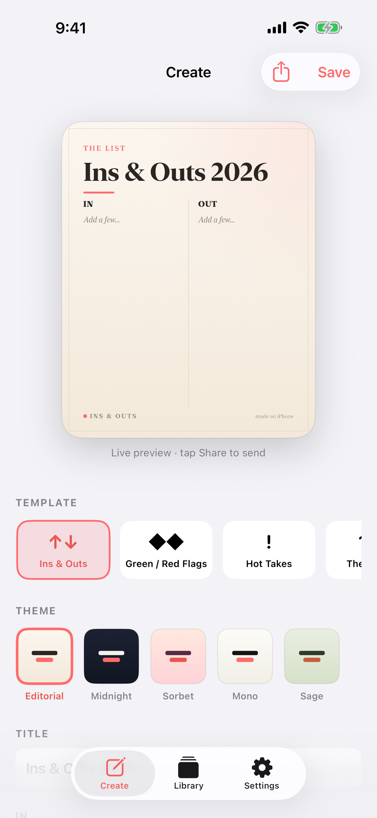 Ins & Outs screenshot 2 of 3