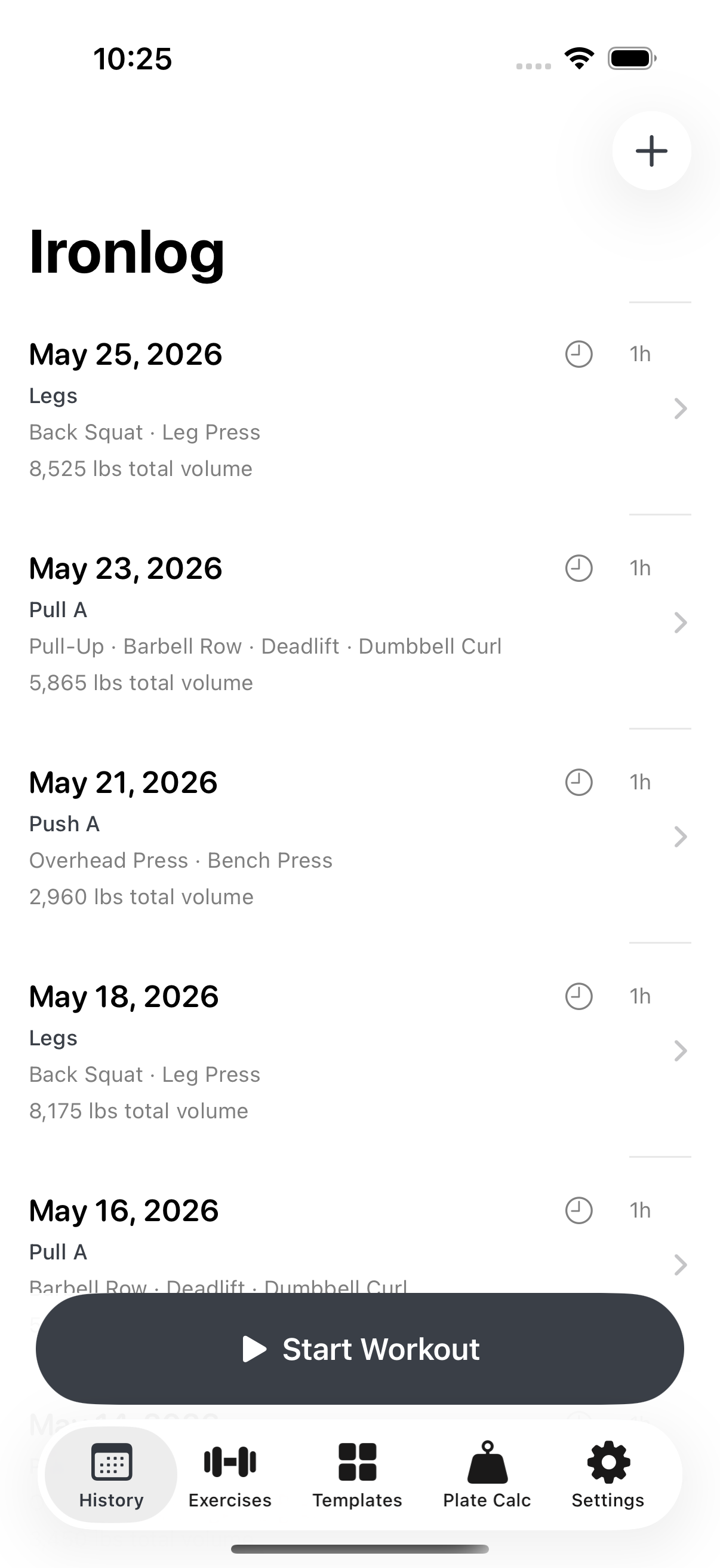 Ironlog screenshot 1 of 7