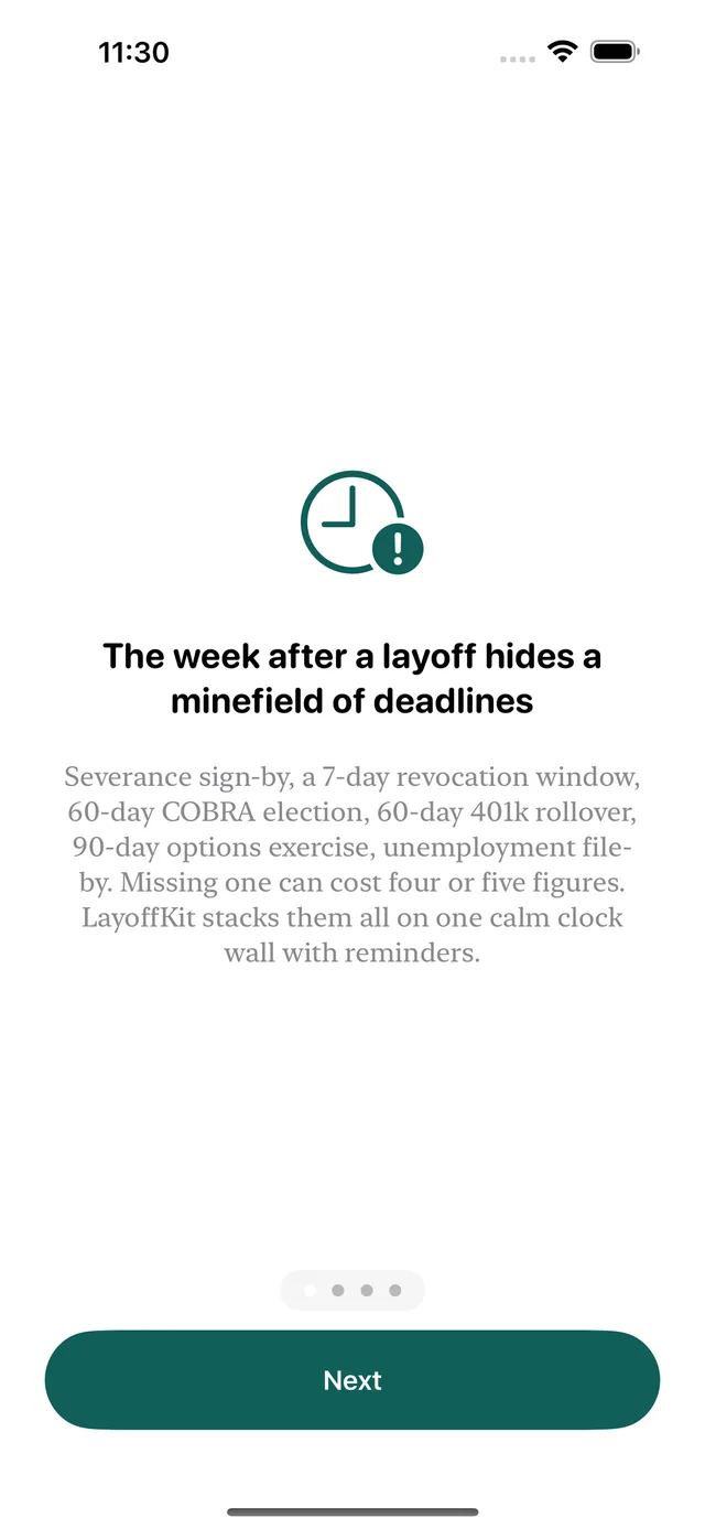 LayoffKit screenshot 1