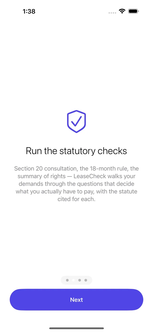 LeaseCheck screenshot 2