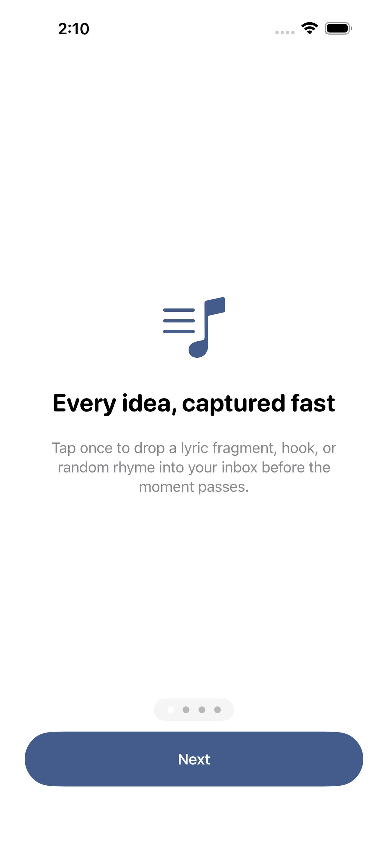 Lyricpad screenshot 1 of 8