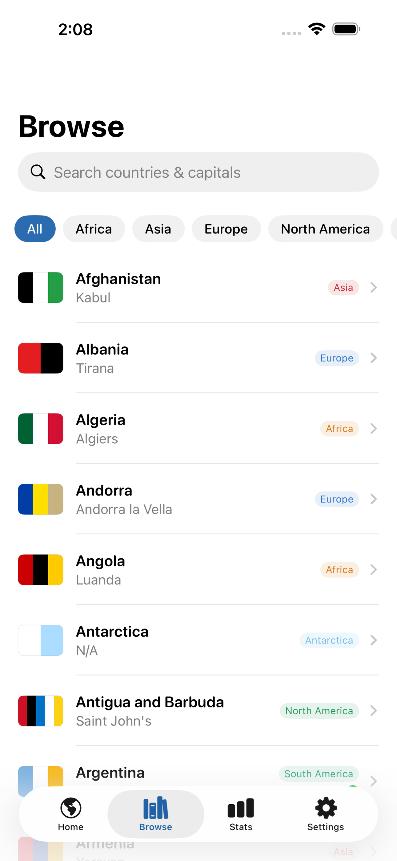 Mapquiz screenshot 5 of 8