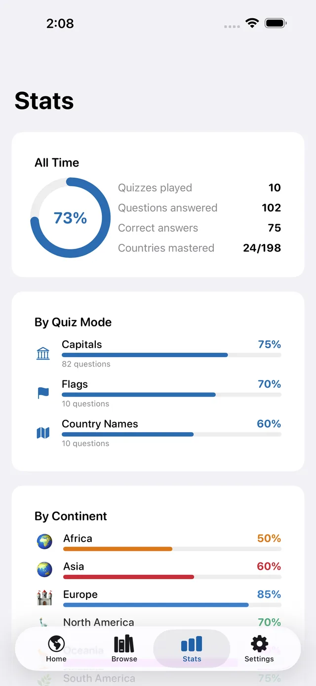 Mapquiz screenshot 6