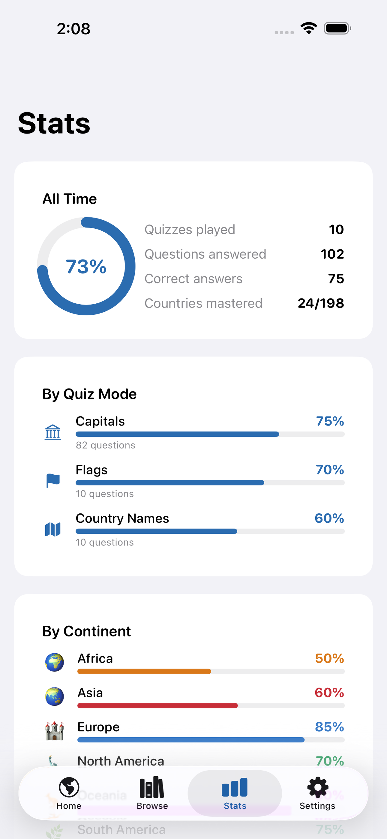 Mapquiz screenshot 6 of 8