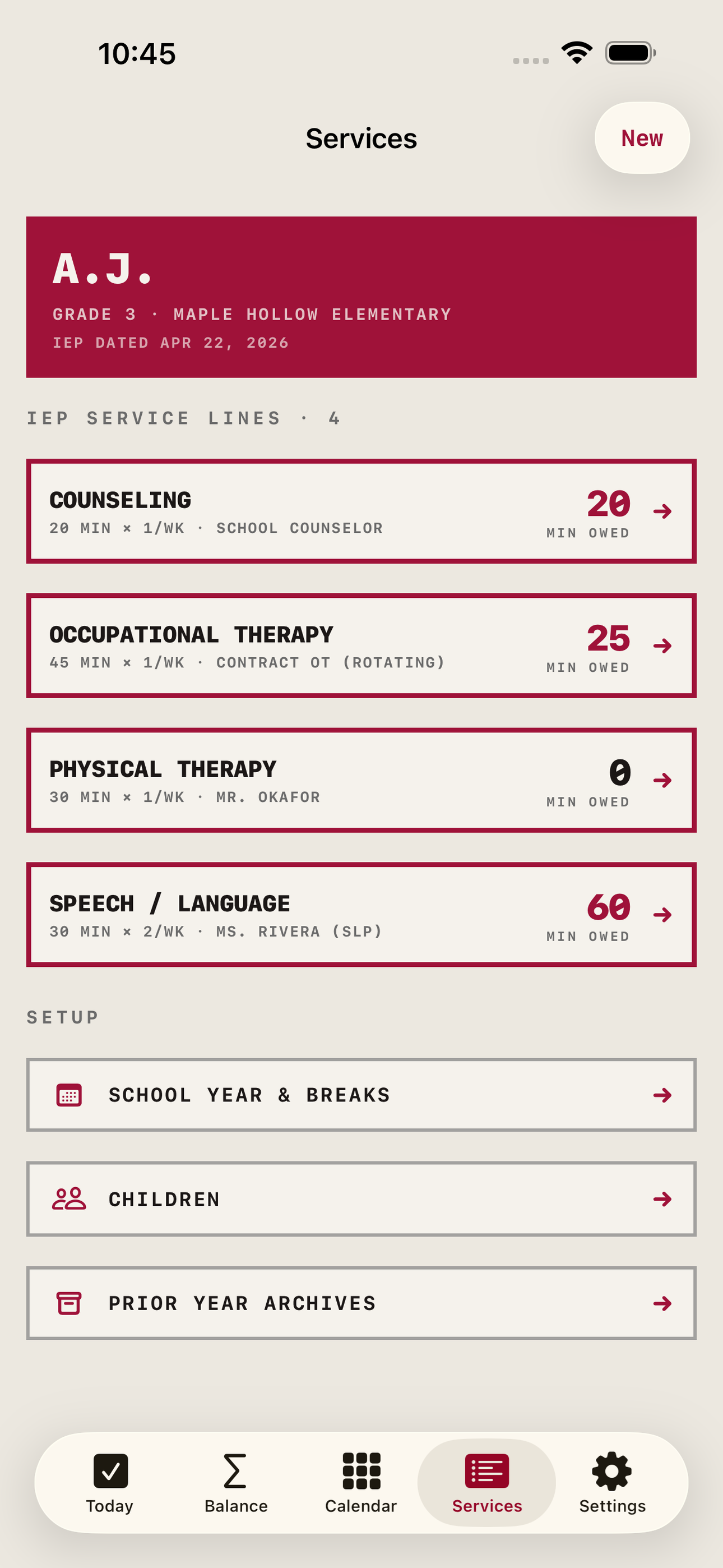 Minutes Owed screenshot 7 of 8