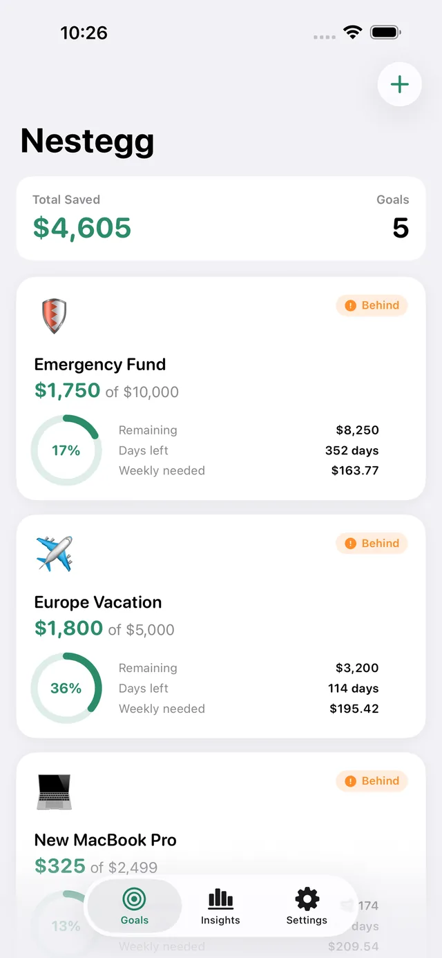 Nestegg screenshot 3