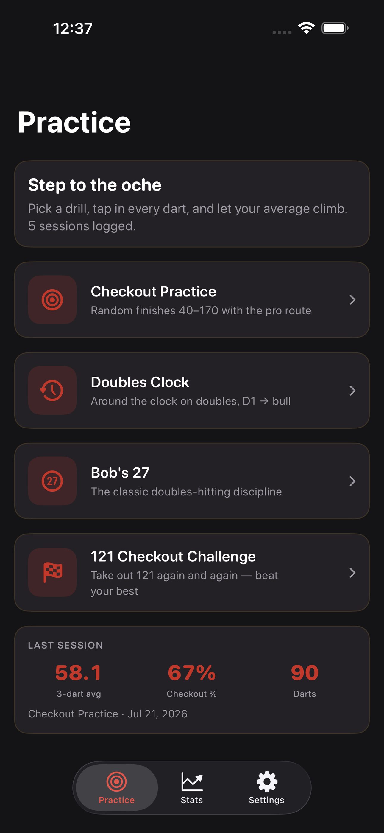 Oche: Darts Practice screenshot 2 of 8