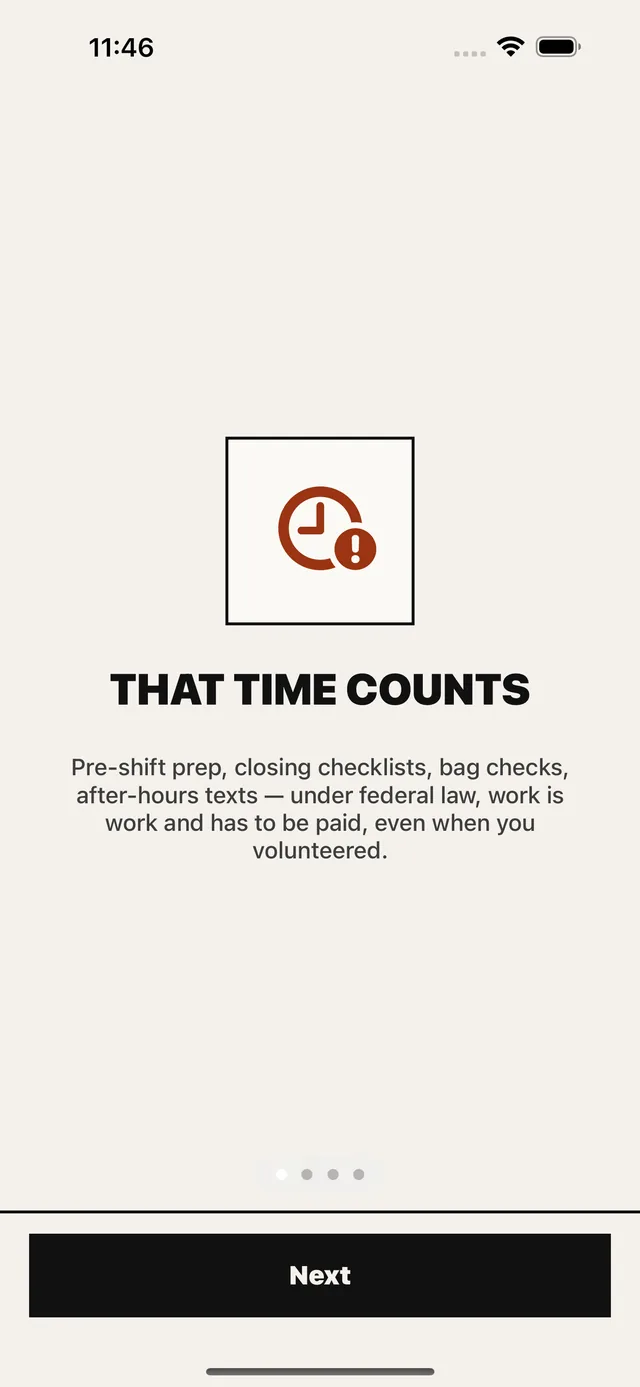 OffClock screenshot 1