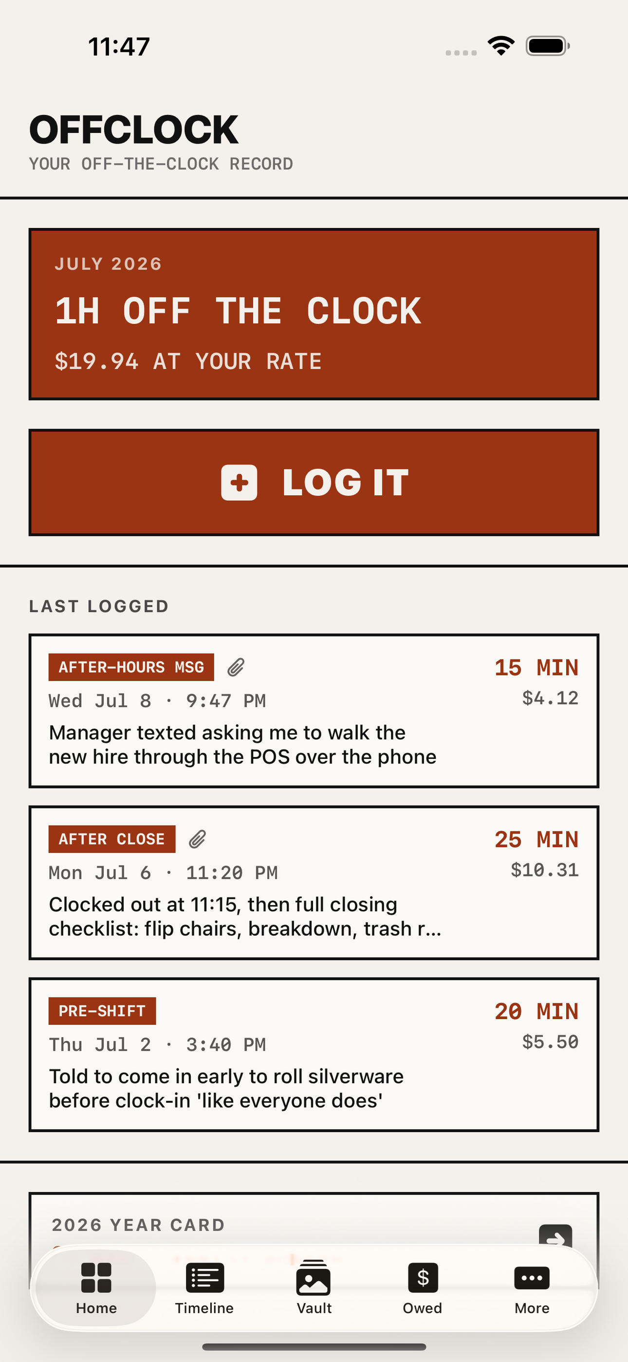OffClock screenshot 4 of 8
