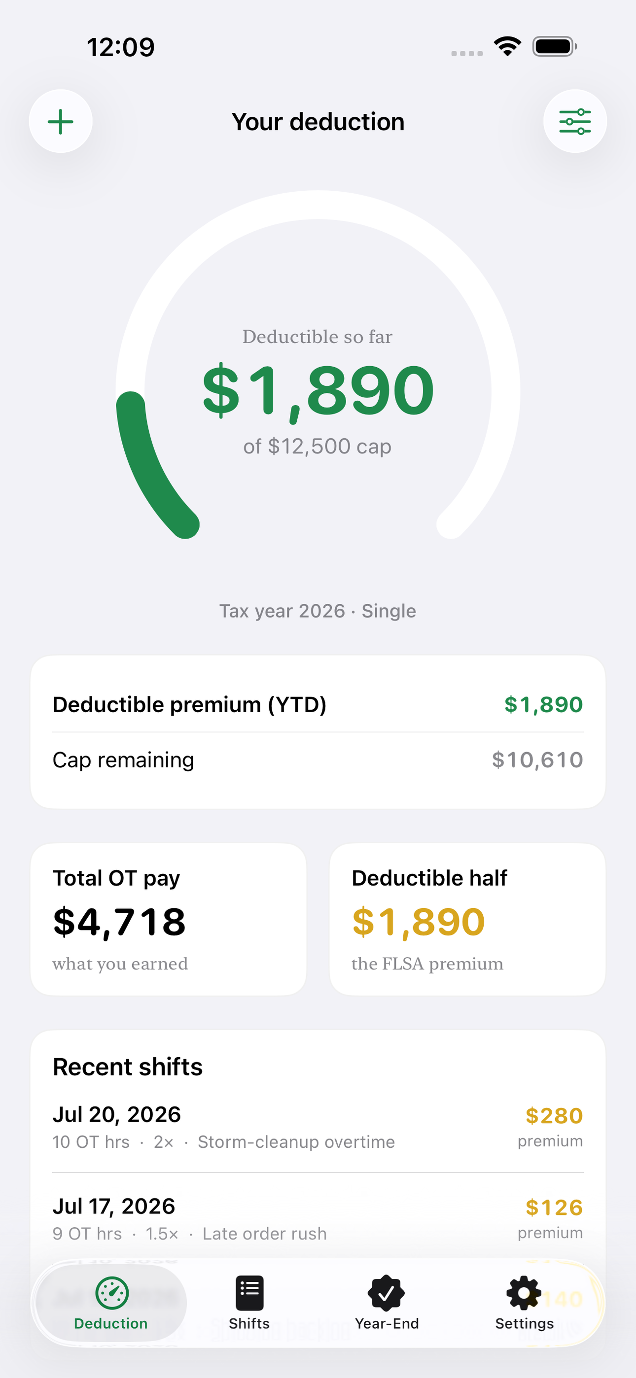 Overtime Tax Tracker screenshot 2 of 8