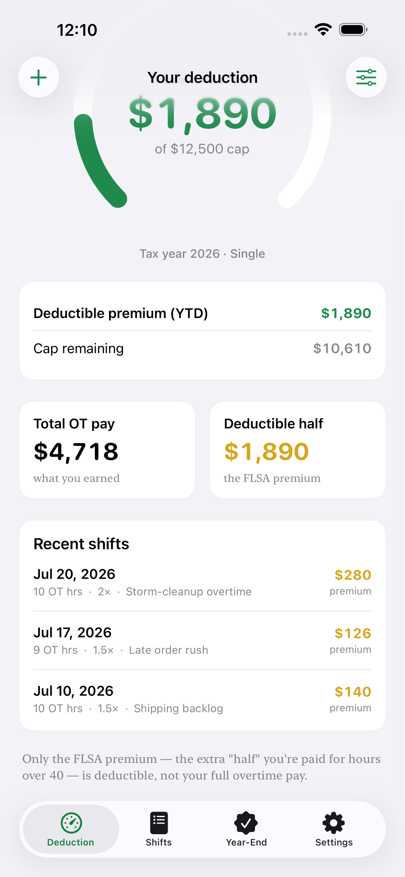 Overtime Tax Tracker screenshot 8 of 8