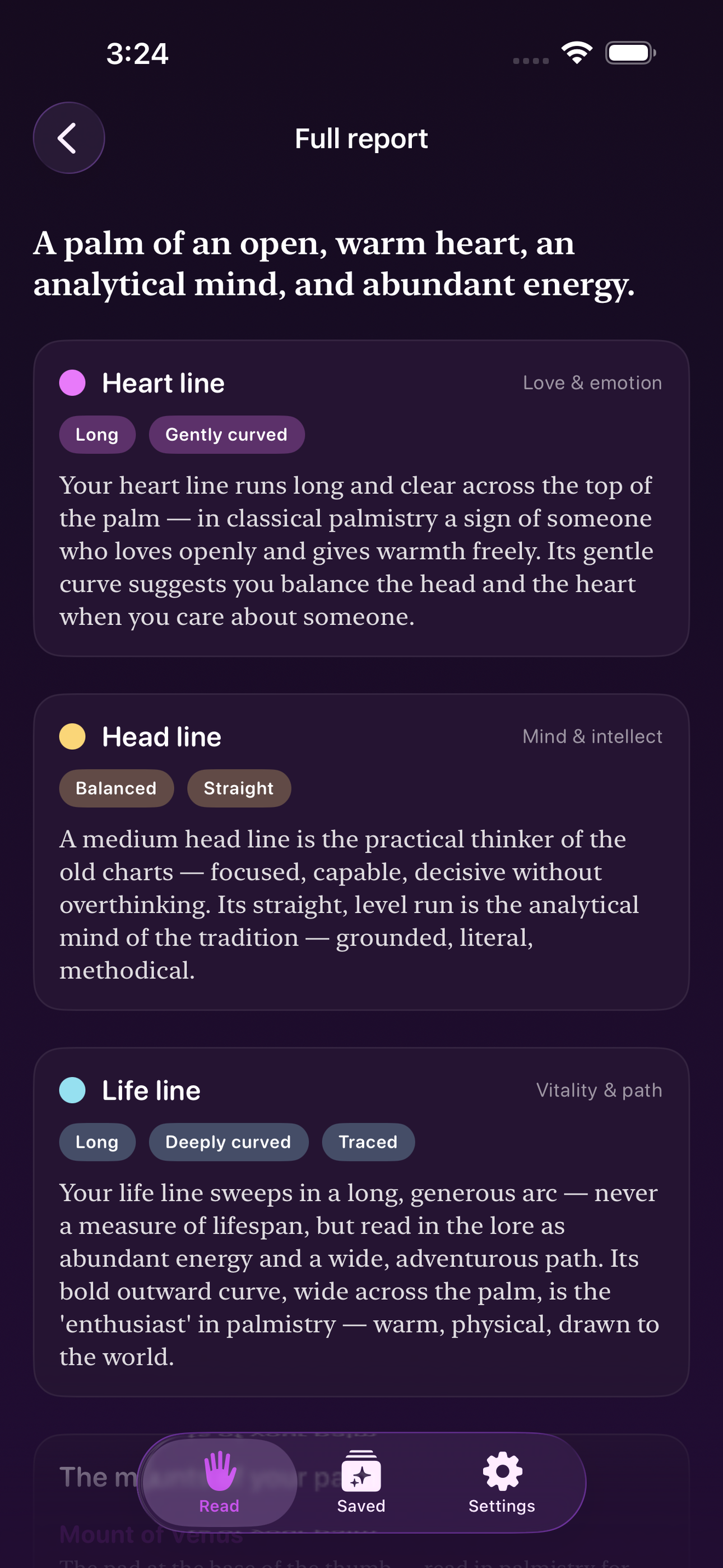 Palmlore: Palm Reading screenshot 6 of 8