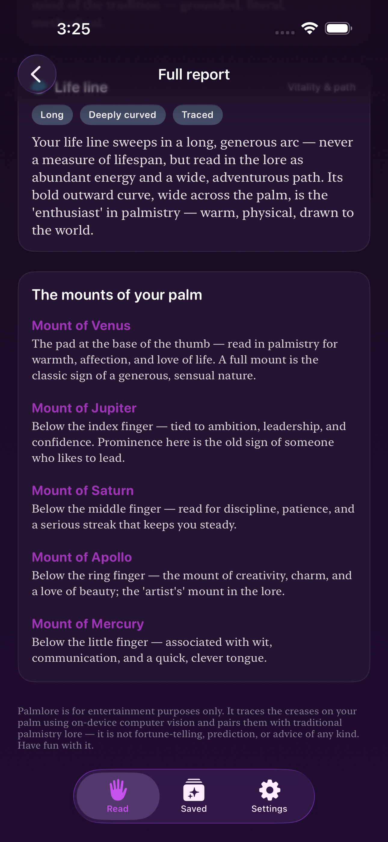 Palmlore: Palm Reading screenshot 7 of 8